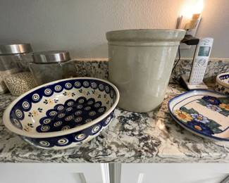 Polish pottery - priced as marked on sale day