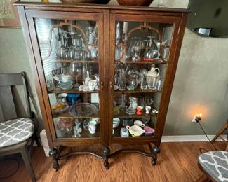 Antique display cabinet. $350