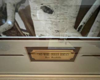 Beverly (Bev) Doolittle “Two More Indian Horses” 24”x51”. beautifully, professionally framed. Rare and sought after. $1,000