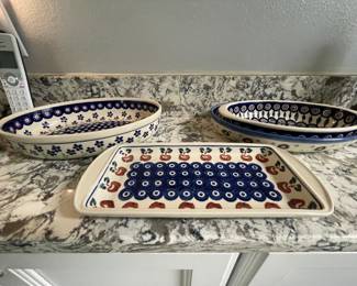 Polish pottery - priced as marked on sale day