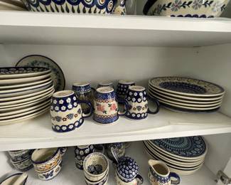 Polish pottery - priced as marked on sale day