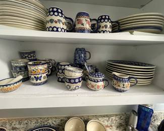 Polish pottery - priced as marked on sale day