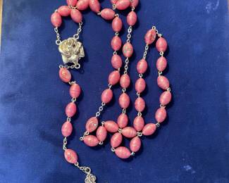 Sterling, Italian Moreno glass bread, heavy and beautiful $100