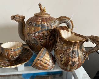 1880 Meji Period/Dragon tea pot