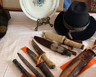 vintage hat...knives