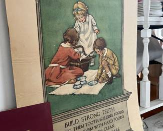 vintage poster 1925 ' Post from the Cereals Education Departmen'