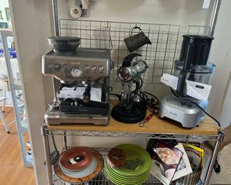 Small kitchen appliances...The Breville Sous Chef 12 plus...The Barista Express