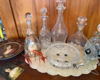 Crystal  decanters
