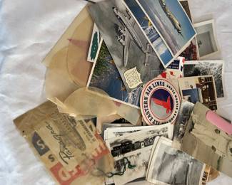 collection of vintage postcards