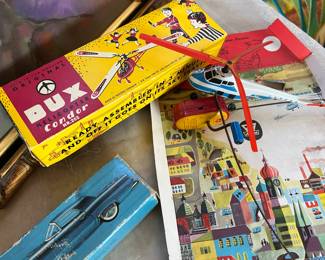 Vintage toys..Bux helicopter...ect
