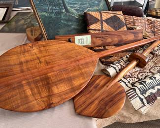 Koa Paddle + holder (Martin & MacArthur)
