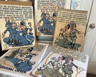 Collection of rare World War posters " TH General Order (CRTC Visual Aids)