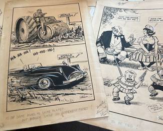 Frederick Little Packer (1952 Pulitzer Prize Cartooning) Political Originals
