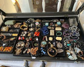 A sample of our jewelry-many vintage-costume