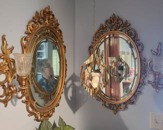 Vintage Mirrors and candles