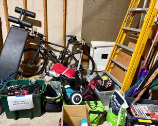 Bikes and exercise equipment