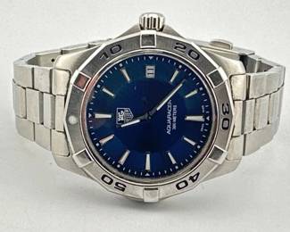 Tag Heuer stainless steel aquadiver wrist watch