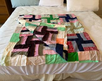 Unfinished quilt 86”. X 86”
