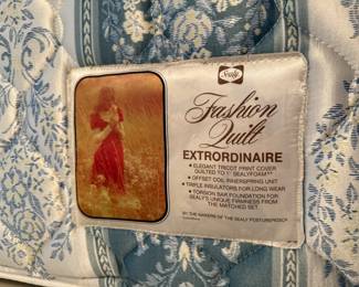 Sealy Fashion Quilt Extraordinaire full size bed
