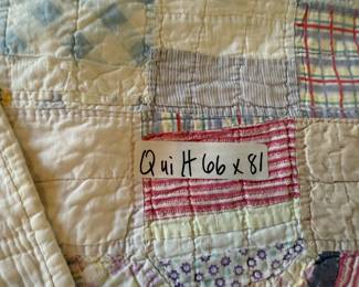 Finished quilt 66” x 81”