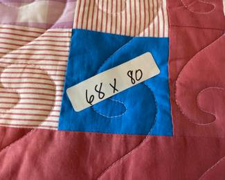 Finished quilt - 68” x 80”