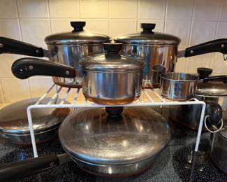 REVERE WARE PANS, ALL SOLD SEPARATELY 