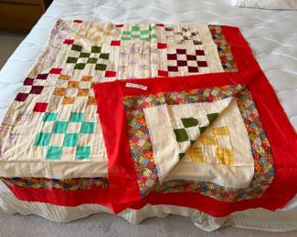 Unfinished quilt 84” x 90”