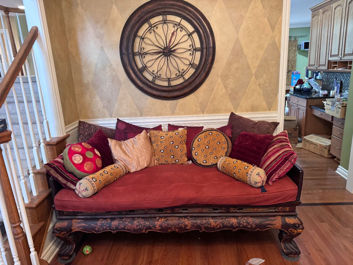 Authentic opium bed purchased in Shanghai, China approximately 15 to 20 years ago.