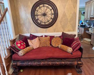 Authentic opium bed purchased in Shanghai, China approximately 15 to 20 years ago.