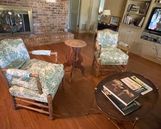 Maple open arm chairs