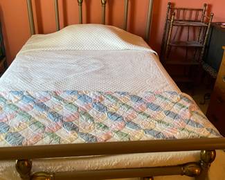 Antique brass bed