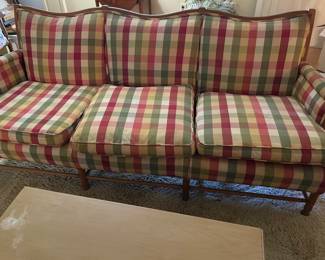 Such a beautiful sofa.  It will probably need to be covered - beautiful bones