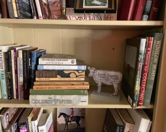 Fantastic selection of books - military, fashion design, cookbooks …
