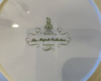 Royal Daulton fine China. 5-piece place setting for 8, with extra pieces. And serving bowl and plater.