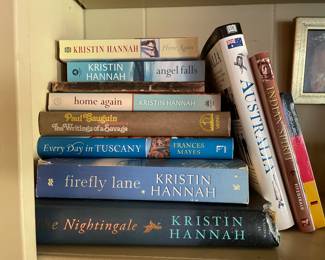 Fantastic selection of books - military, fashion design, cookbooks …