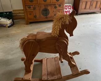 Custom made rocking horse