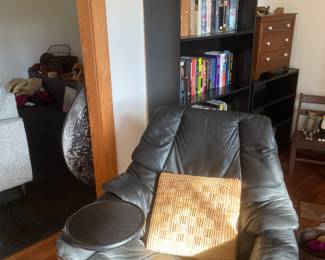 Leather recliner