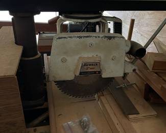 Black and Decker table saw with custom attachments/guides