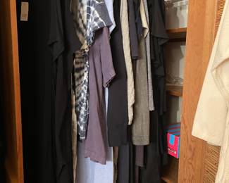 Four closets full of Eileen Fisher and GAP clothing