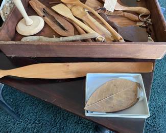 Handcrafted wooden serving pieces