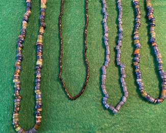 Glass bead necklaces