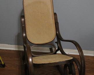 Authentic Mid-Century Modern Bentwood Rocking Chair - Thonet Style