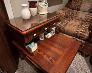 Vintage Side Glasstop Table 7 hero