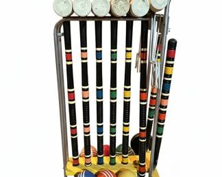 Vintage Croquet Set with Cart 0 hero