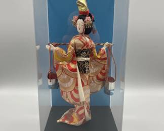 Japanese Kokeshi Doll with Carrying Buckets 14 hero