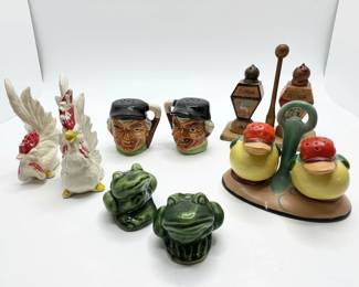 Assorted Ceramic Salt and Pepper Shakers 12 hero