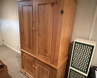 Pine Armoire or Entertainment Center 6 hero