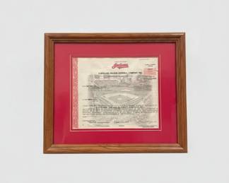 Cleveland Indians Baseball Company, Inc. Stock Certificate 6 hero