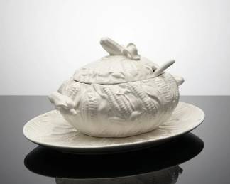 Cornucopia Tureen with Ladle and Platter 11 hero