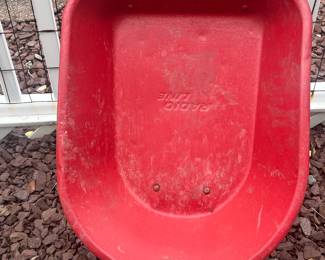 Radio Flyer Red Metal Wheelbarrow 9 hero